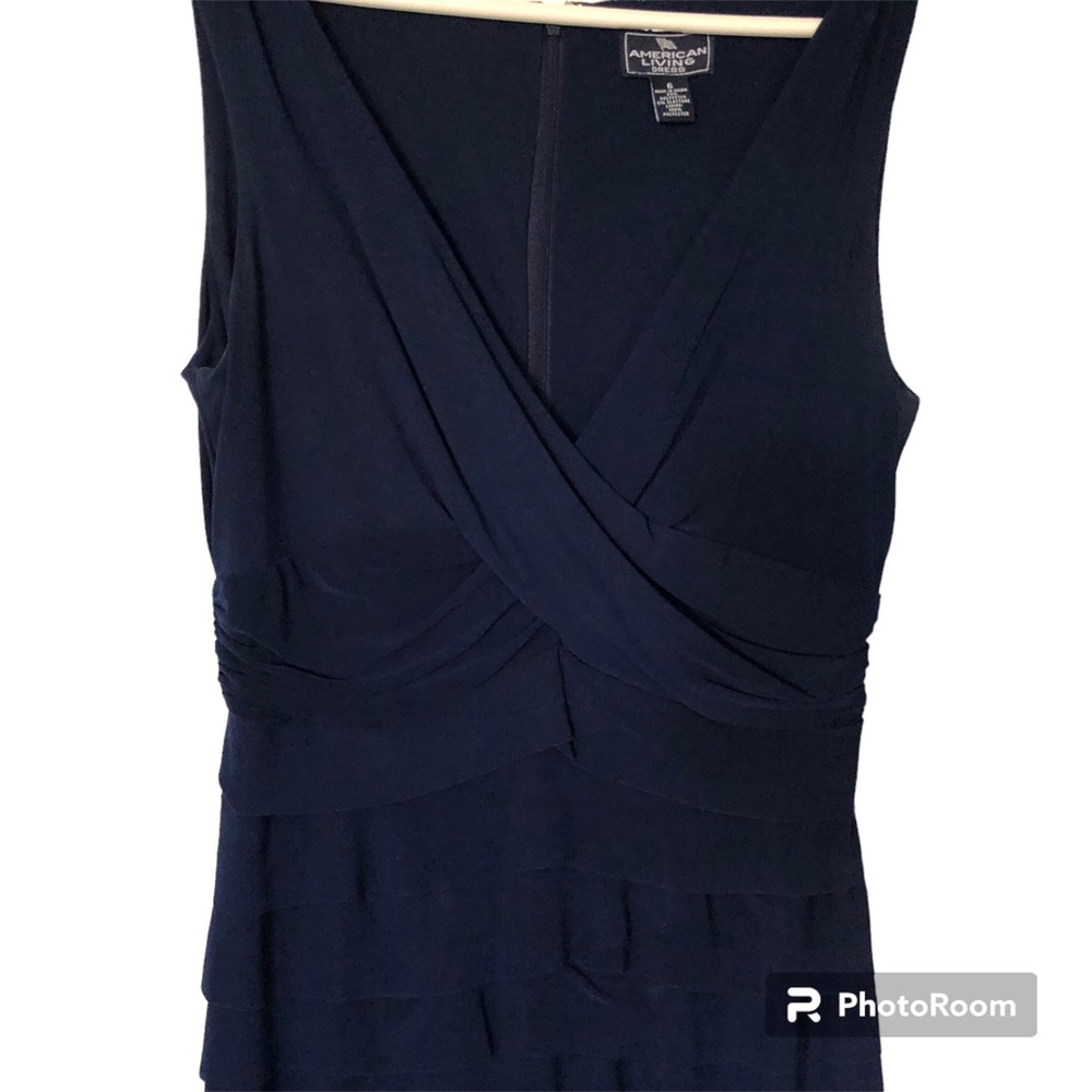 Navy American Living Dress Size 6 dressy cocktail dress